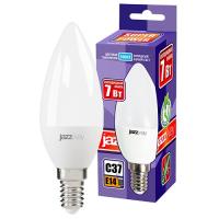 Лампа свеча свд Е14 7Вт 5000К 560лм С37 матовая Jazzway 
