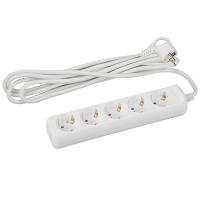 Удлинитель 5-мест 3м ПВС 3*1 белый ЭРА