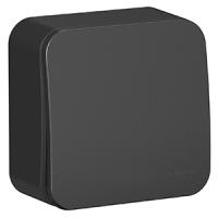 Бланка переключатель открытая антрацит 1кл 10А IP20 