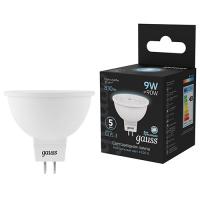 Лампа свд 220В GU5.3 9Вт 4100К 830лм MR16 прозрачная Gauss 