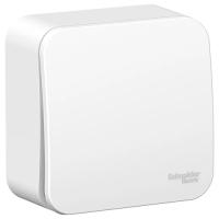 Бланка белый выключатель кнопочный 1кл открытая 10А IP20 