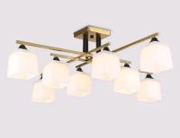 Светильник потолочный (люстра) 8*60Вт E27 медь