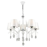 Светильник потолочный (люстра) 5*60Вт E27 хром/белый 