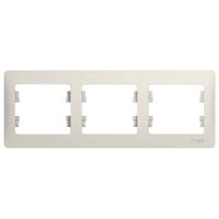 Глосса молочный рамка 3-ая горизонтально 