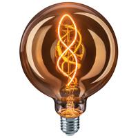 Лампа свд 220В E27 4Вт 2700К 300лм шар G125 золотистая филамент Navigator винтаж