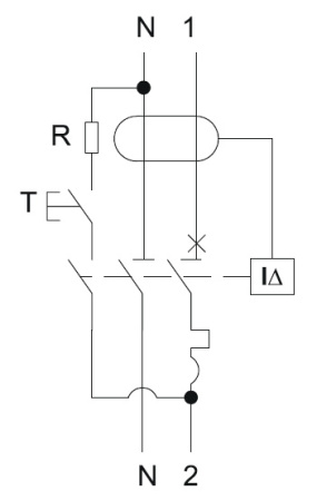 Дифавтомат 2Р 25А B тип AC 30мА 6кА 1мод B06S IEK ARMAT