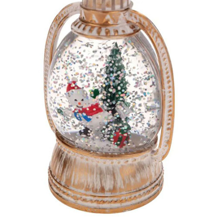 Светильник "Фонарик со Снеговиком" 7,8х6,4х12,8смсм свд белый