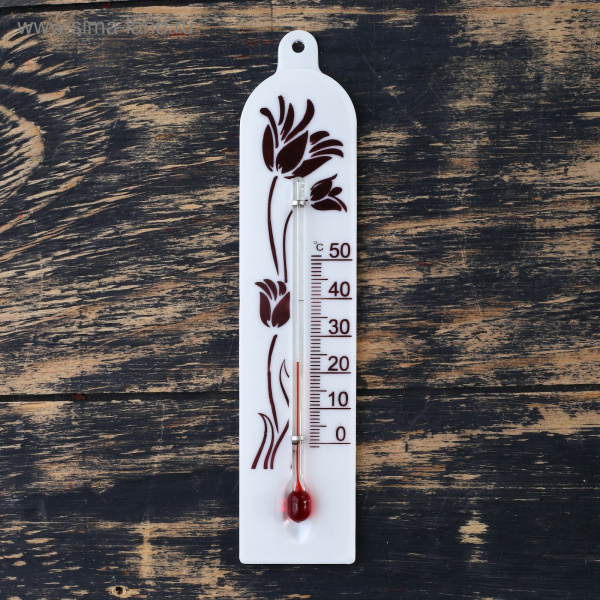 Термометр комнатный настенный 0°...+50°С пластмасса 