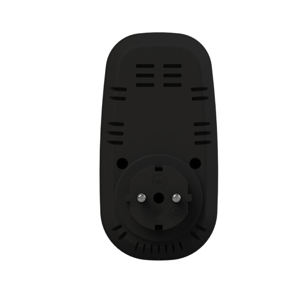 Реле напряжения 1ф 16А в розетку PR Welrok black