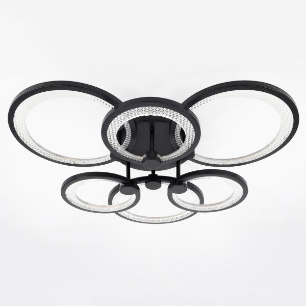 Светильник потолочный (люстра) свд 117Вт 3000К-6500К 9500лм черный пульт