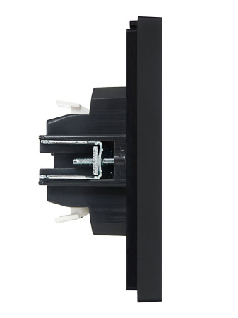 Фортепиано черный переключатель 2кл скрытая 10А IP20 