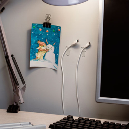 Клипса для крепления гирлянд и проводов "СИЛА" 20шт