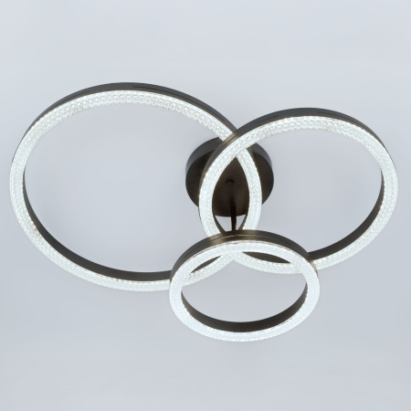 Светильник потолочный (люстра) свд 110Вт 3000К-6000К 2684лм черный/белый пульт диммер