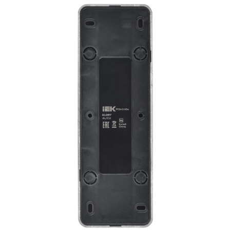 Глори сталь розетка открытая 4-мест IP20 