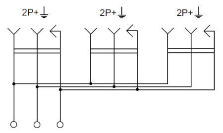 Глори дуб розетка открытая 3-мест заземление IP20