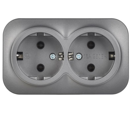 GLORY Роз. 2-я с з/к без з/ш о/у 16А РС22-3-ХСм сталь м. IEK