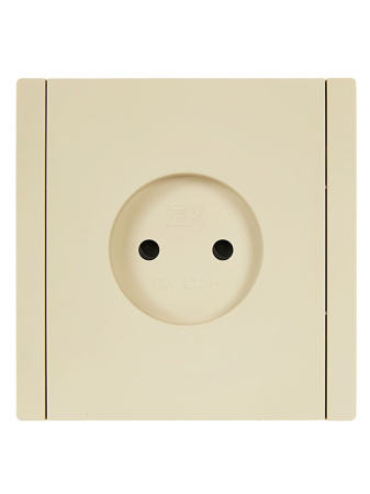 Фортепиано ваниль розетка скрытая 1-мест шторки IP20 