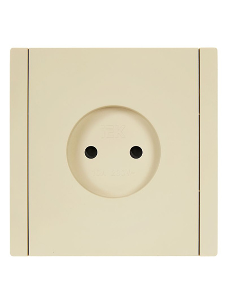 Фортепиано ваниль розетка скрытая 1-мест шторки IP20 