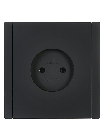 Фортепиано черный механизм розетки скрытая 1-мест IP20 