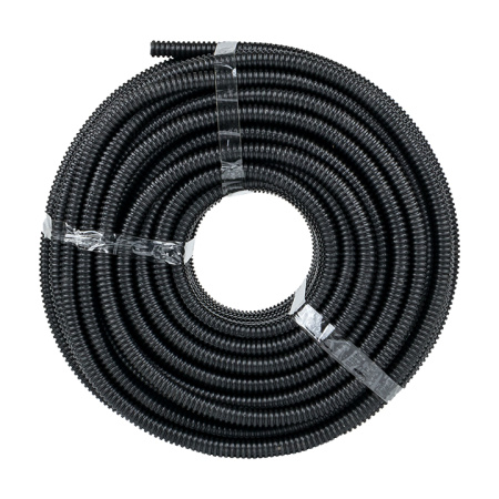 Труба гофра 16мм ПНД легкая 100м EKF черный