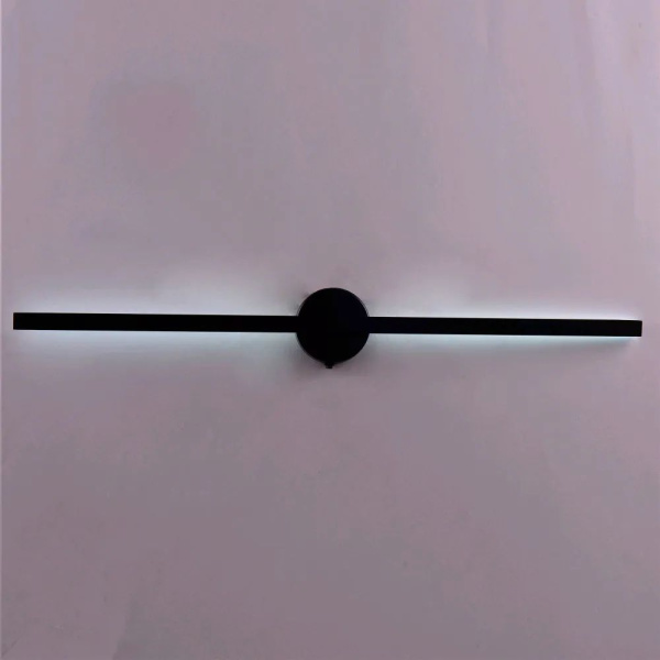 Светильник настенный (бра) свд 26Вт 4500К 1400лм черный Россвет с выключателем