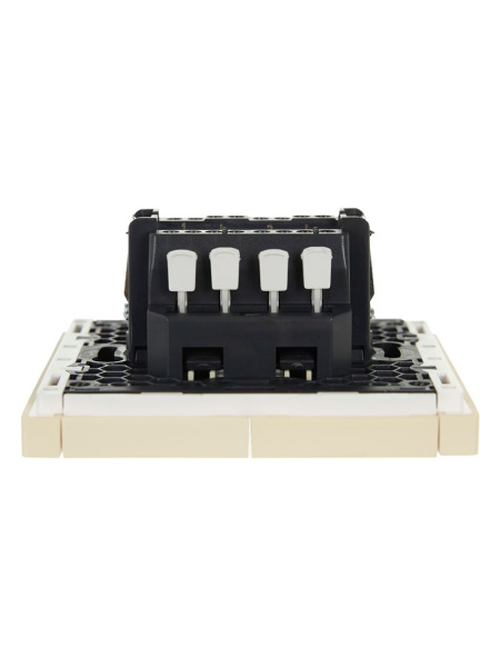 Фортепиано ваниль переключатель 2кл скрытая 10А IP20 