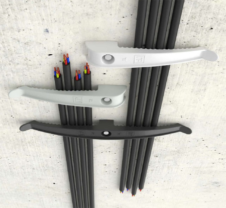 Держатель кабеля односторонний 0-10мм пластик черный ПРОМРУКАВ 