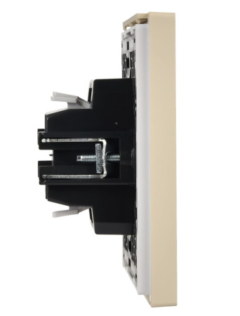 Фортепиано ваниль выключатель кнопочный 1кл скрытая 10А IP20 