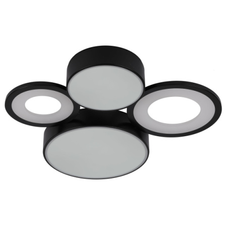 Светильник потолочный (люстра) свд 87Вт 3000К-6000К 4238лм белый/черный пульт диммер 