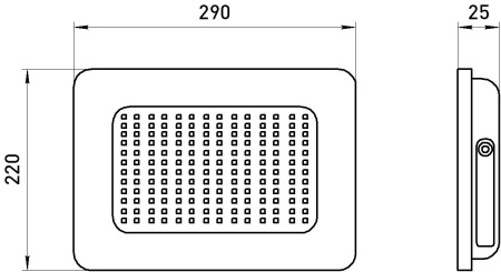 Прожектор свд 150Вт 4000К 15000лм черный IP65 120° Стандарт ЭРА