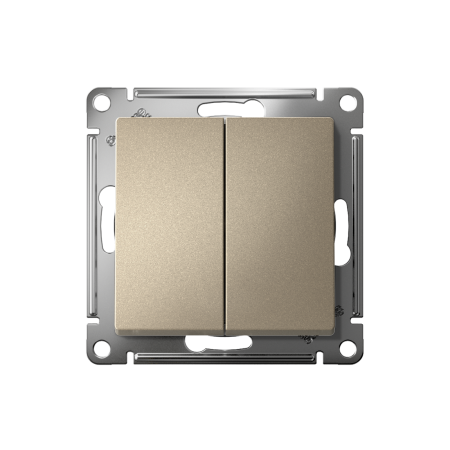 Атлас шампань переключатель перекрестный 2кл скрытая 10А IP20 