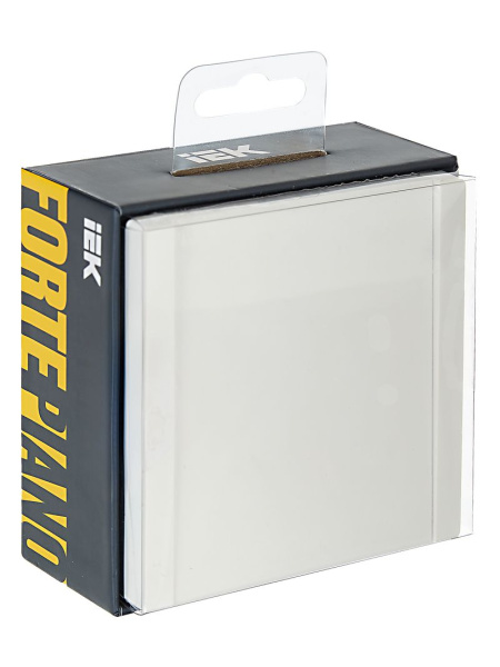 Фортепиано белый выключатель 1кл скрытая 10А IP20 