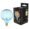 Лампа декор свд Е27 5Вт 1800К 190лм G125 голубая филамент Gauss 