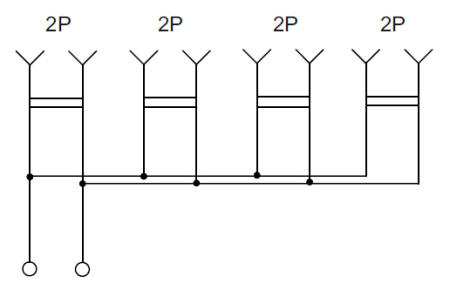 Глори белый розетка открытая 4-мест IP20 
