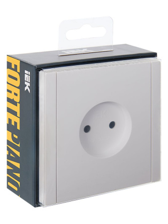 Фортепиано белый розетка скрытая 1-мест шторки IP20 