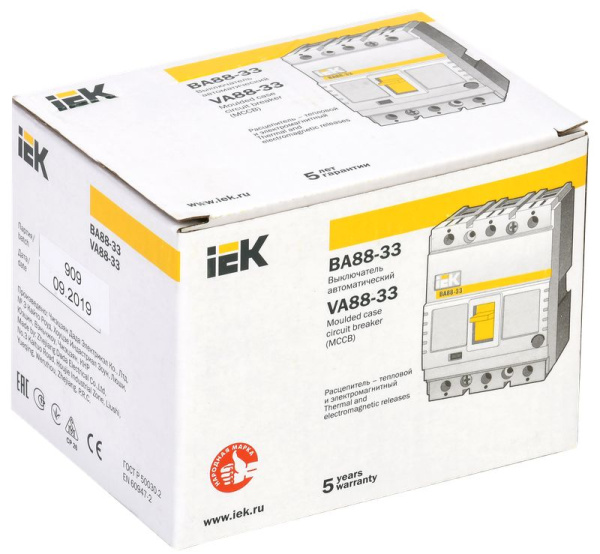 Автомат 3Р 40А 35кА  IEK