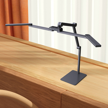 Светильник настольный свд 20Вт 3000/3500/4000/5000/5700К 800лм черный подставка диммер сенсор Osram