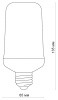 Лампа свд LED-L60-6W/Flame/E27/PLD01WH Uniel