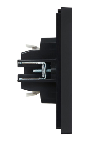 Фортепиано черный выключатель 1кл с подсветкой скрытая 10А IP20 