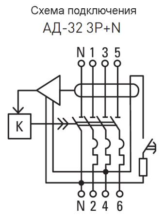 Дифавтомат 4Р 40А C 30мА 4,5кА АД32 4мод EKF