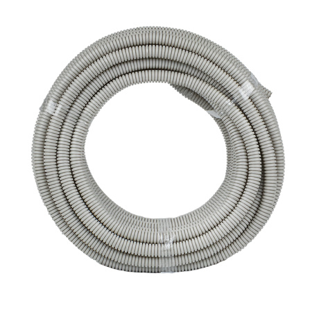 Труба гофра 20мм ПВХ 25м серый EKF 