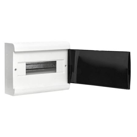 Бокс 12мод навесной белый чёрная дверь IP41 ЩРН-П EKF Basic