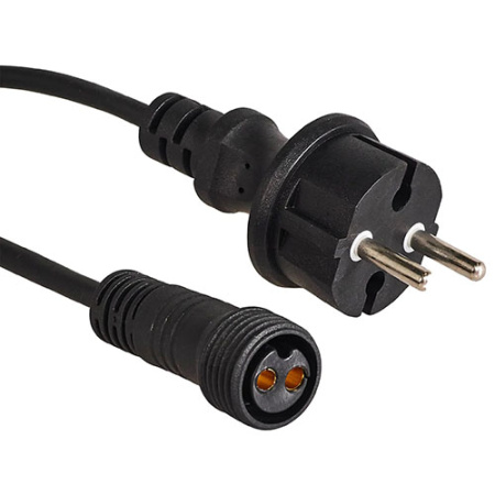 Гирлянда Белт-лайт 10м, E27, шаг 25см, 40 патронов, черный каучук, IP65 (Uniel)