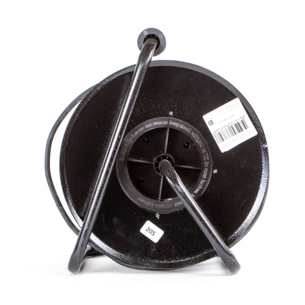 Удлинитель 4-мест 50м КГ 3*2,5 черный катушка металл IP44 PlexUp 4000Вт