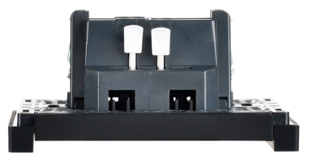 Фортепиано черный выключатель кнопочный 1кл скрытая 10А IP20 