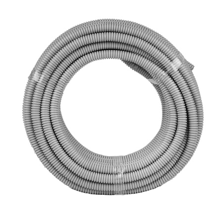 Труба гофра 20мм ПВХ 25м серый EKF 