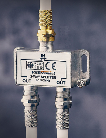 Делитель TVх2 5-1000МГц +3F-разъема 