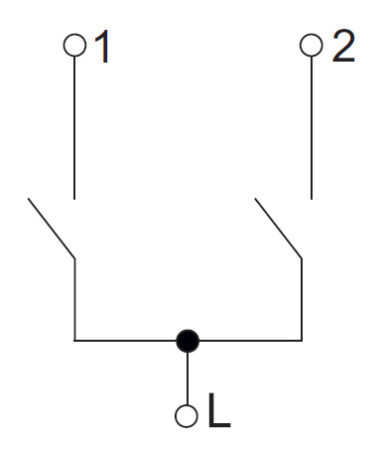 Фортепиано черный выключатель 2кл скрытая 10А IP20 