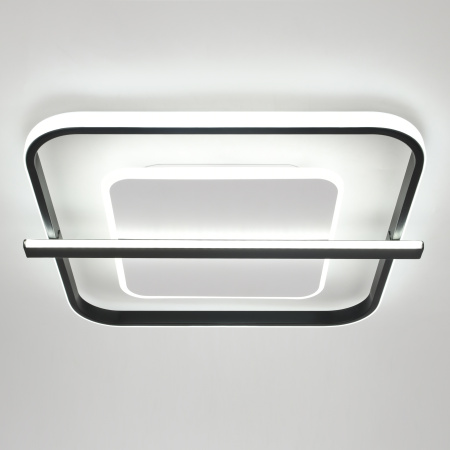 Светильник потолочный (люстра) свд 107Вт 3000К-6000К 3330лм черный/белый пульт диммер 